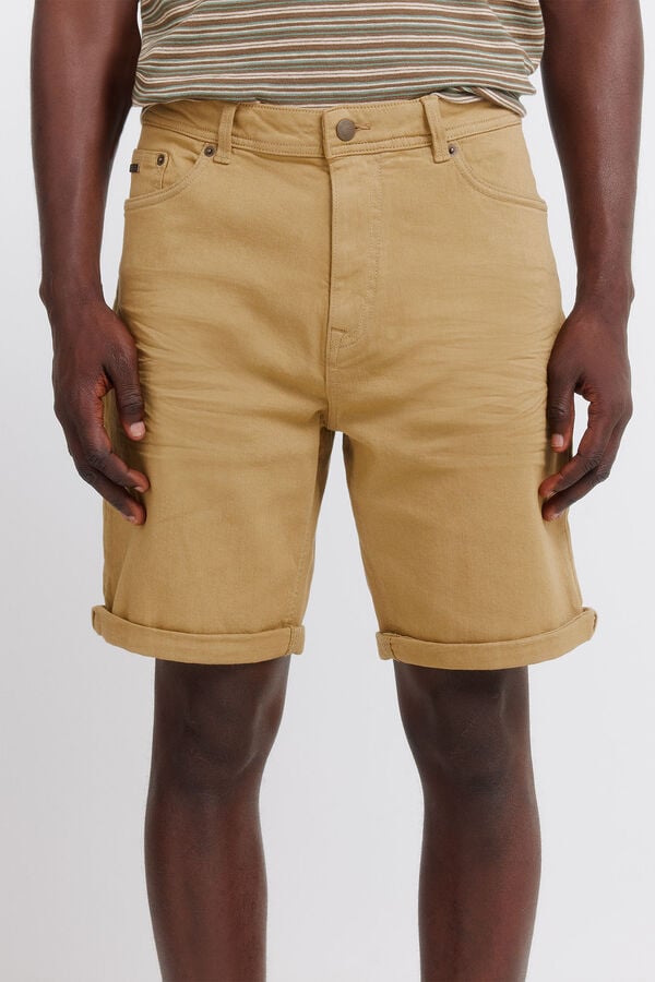 Springfield Bermudas 5 bolsos lavada slim fit camel