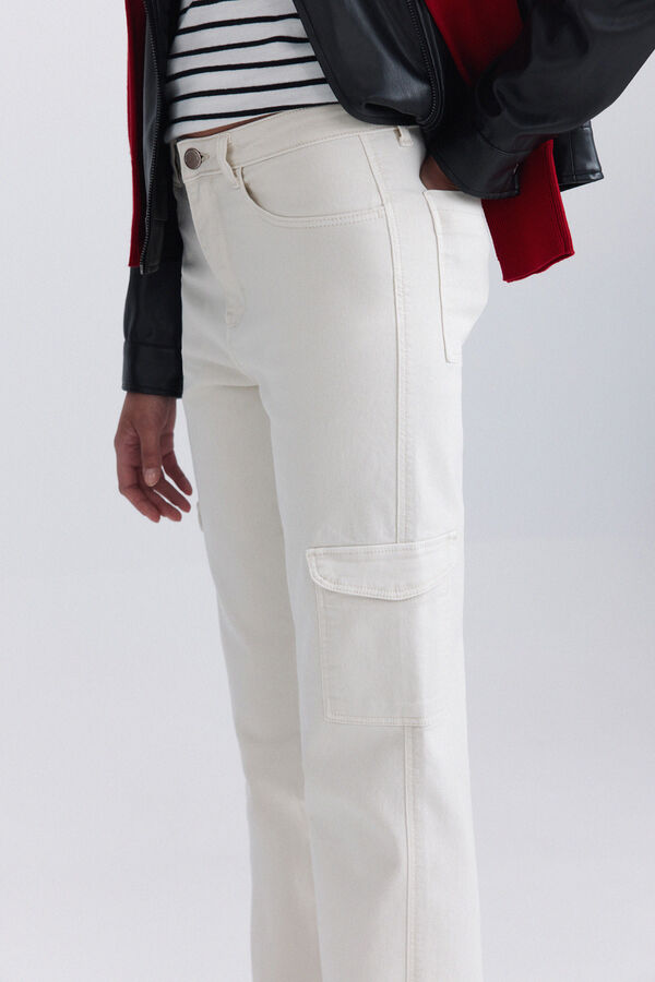 Springfield Jeans reto cargo azul