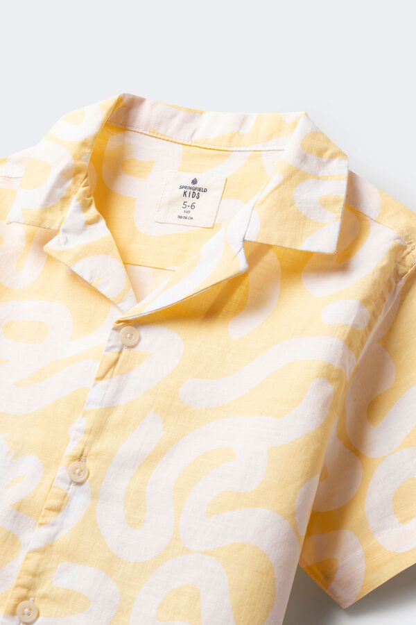 Springfield Kids Camisa geométrica para meninos estampado