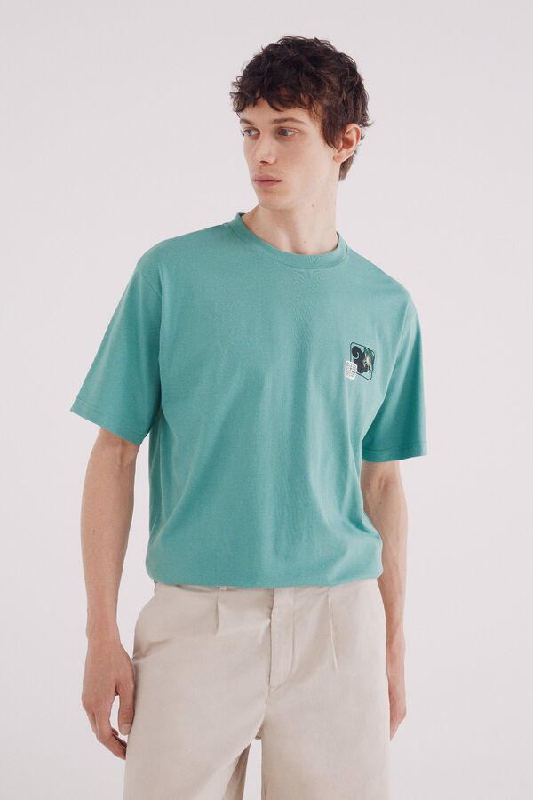 Springfield Camiseta Dragão verde