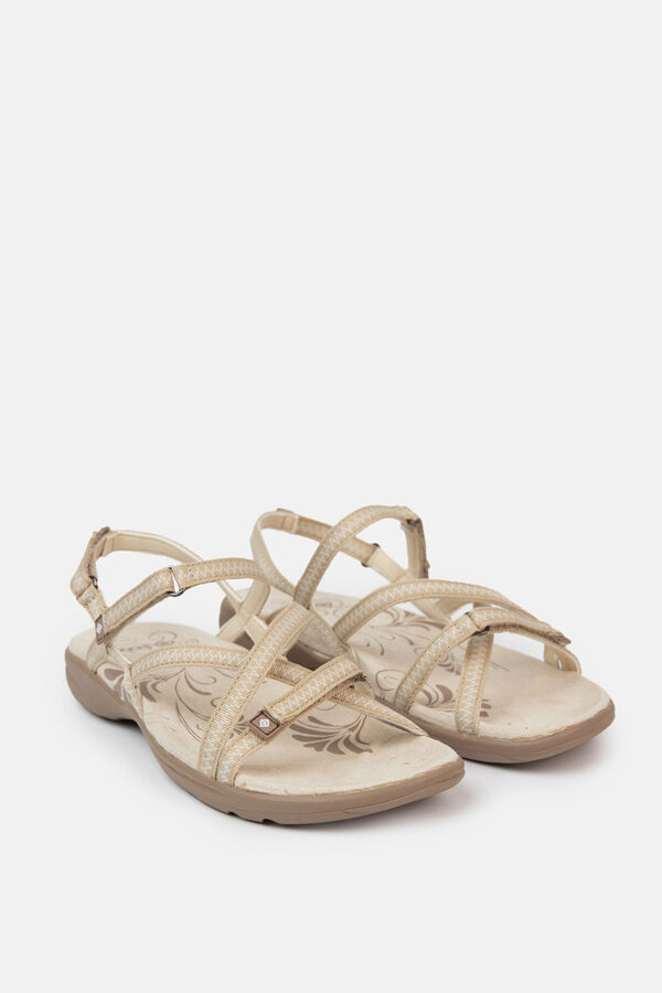 Izas Velcro hiking sandal nude