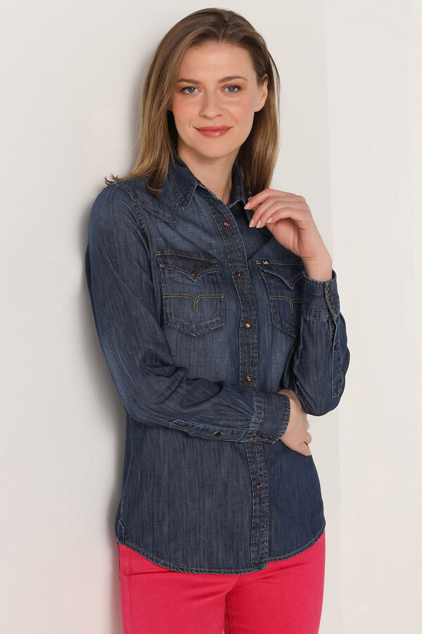 Lois  Camisa Texana azul