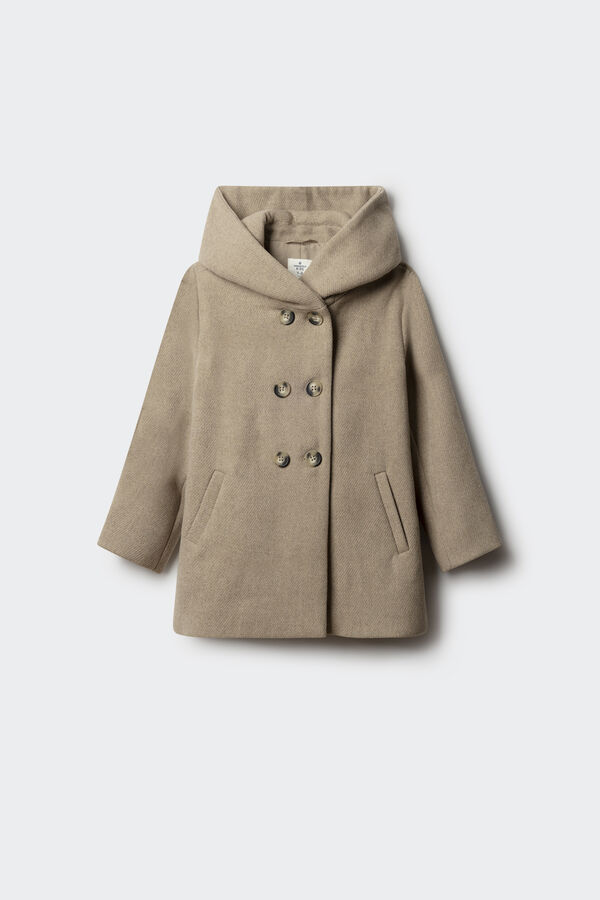 Springfield Kids Sobretudo de tecido trespassado para menina cru