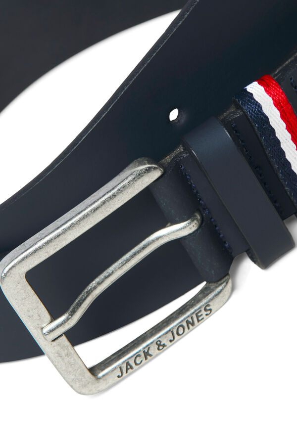 Jack & Jones Cinto bandeira de couro azul
