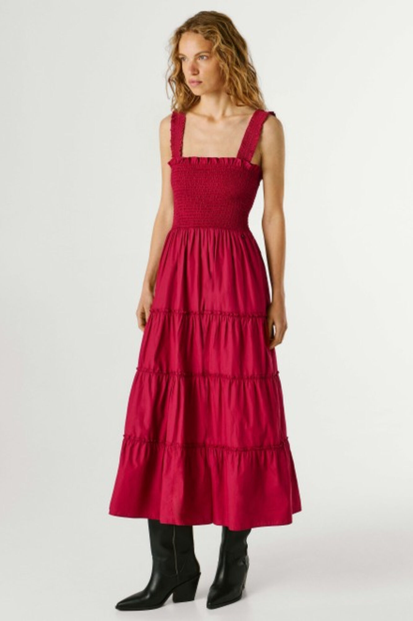 Pepe Jeans Vestido largo manga corta