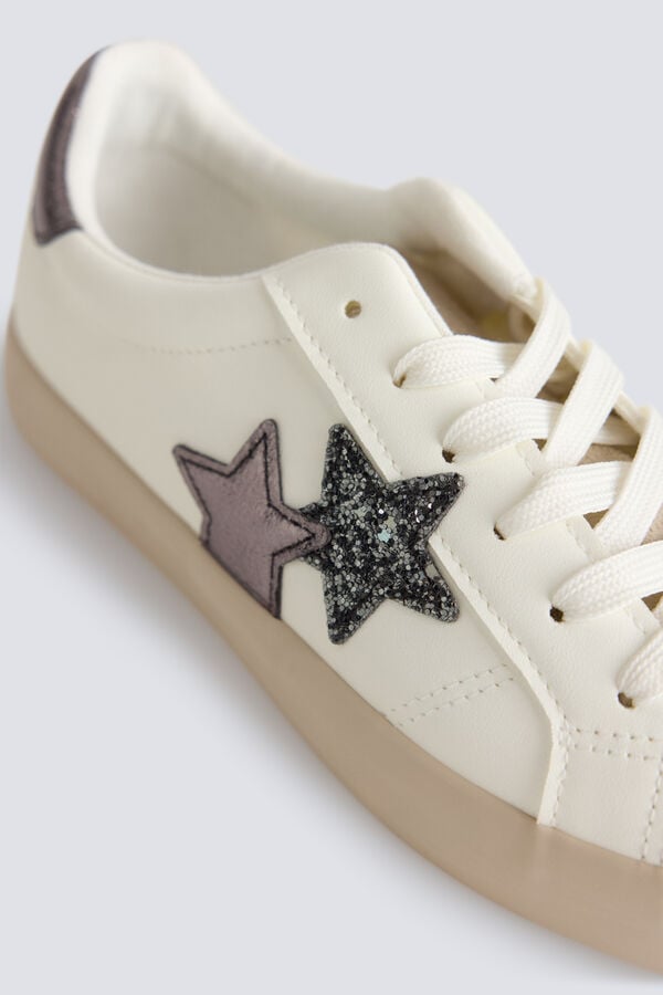 Springfield Sapatilhas estrela brilhante branco