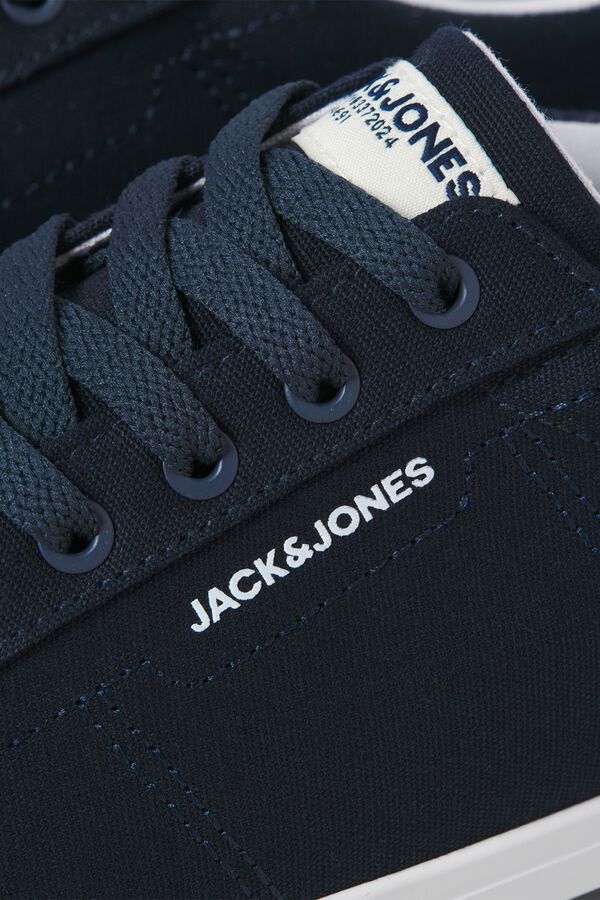 Jack & Jones Chinelos de lona com sola de borracha azul