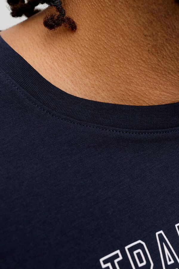 Jack & Jones PLUS T-shirt de manga curta estampada azul