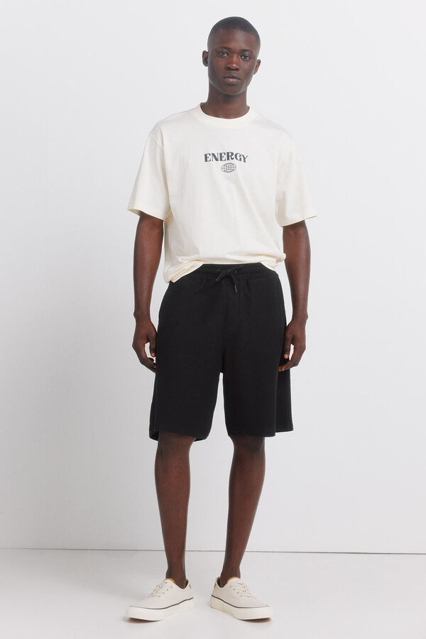 Springfield Bermudas de felpo preto