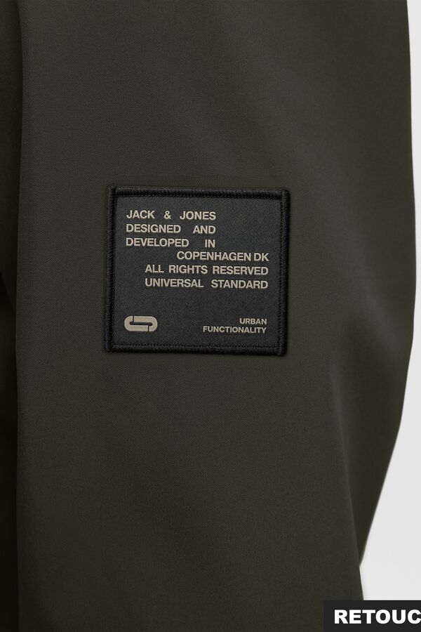 Jack & Jones Blus&atilde;o softshell com capuz verde