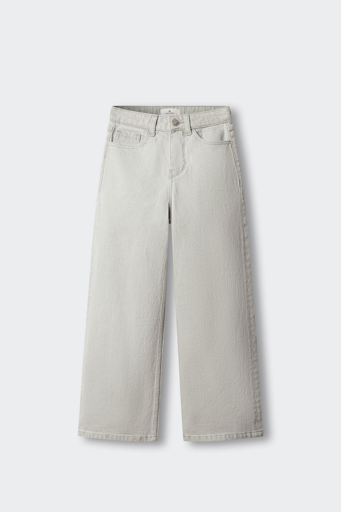 Springfield Kids Cal&ccedil;as wide leg de ganga b&aacute;sicas para menina