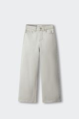 Springfield Kids Cal&ccedil;as wide leg de ganga b&aacute;sicas para menina cinzento
