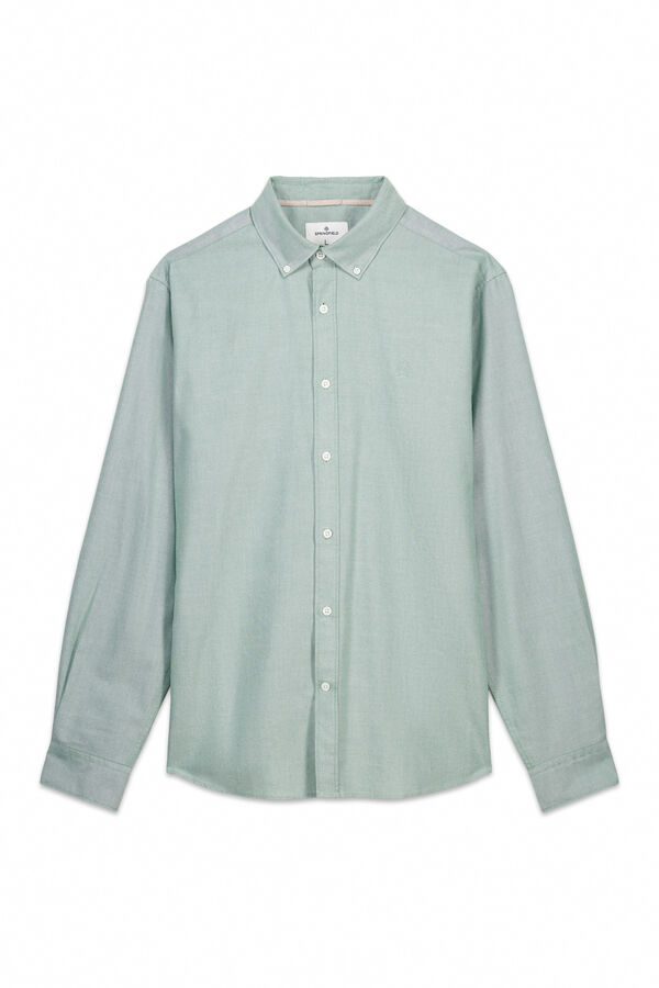 Springfield Camisa Tencel Oxford bege