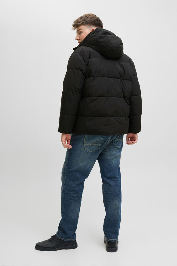 Jack & Jones PLUS Men's puffer jacket black