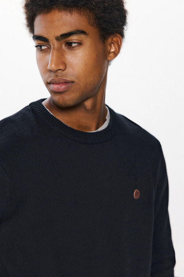 Springfield Plain colour jumper black