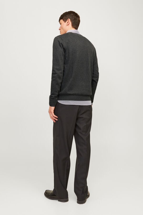 Jack & Jones Camisola de ajuste regular cinzento