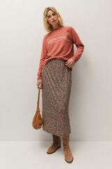 Systemaction Saia estampada com el&aacute;stico cru