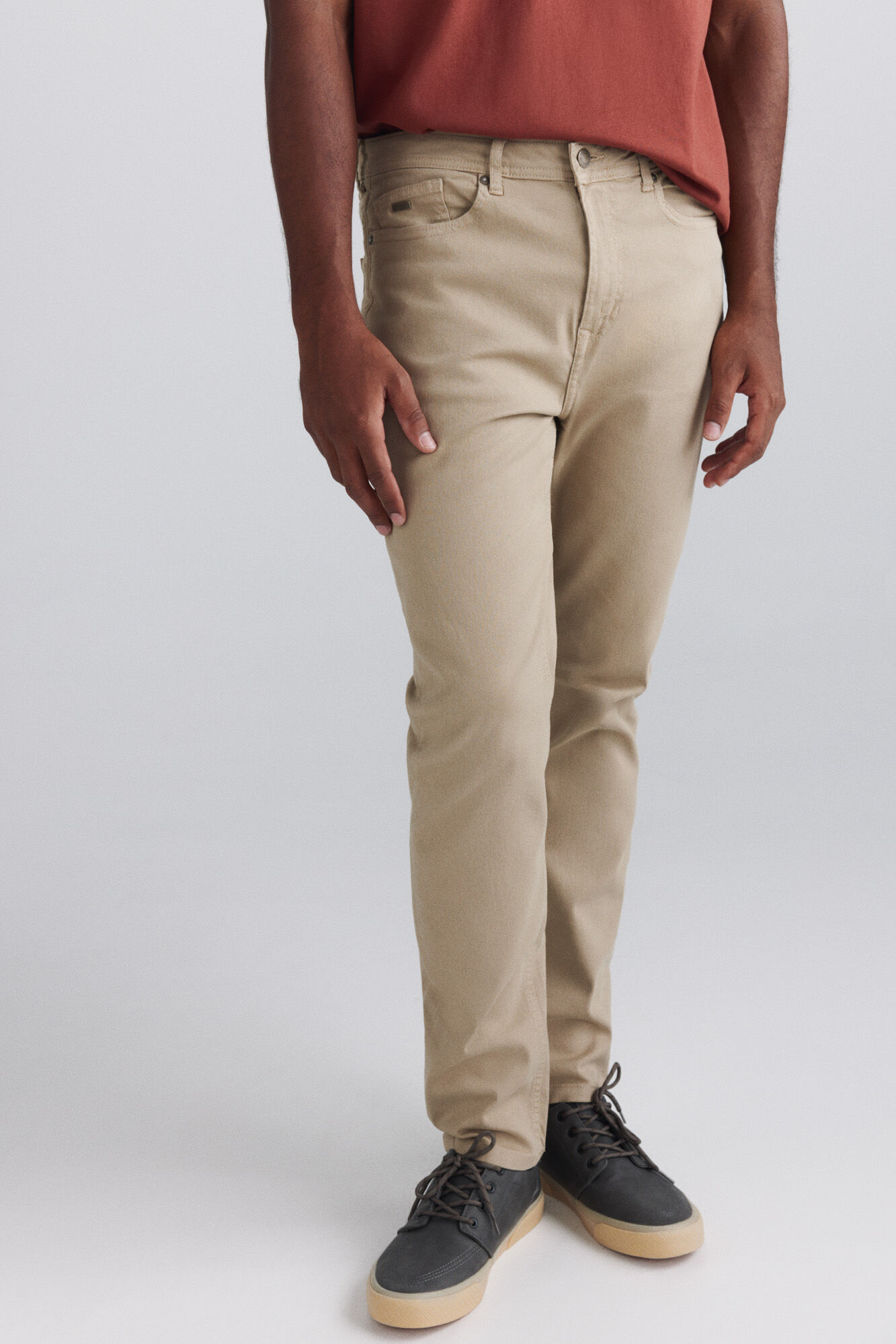Springfield Pantal&oacute;n 5 bolsillos slim lavado