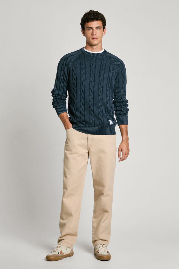 Pepe Jeans Jersey de cuello redondo azul