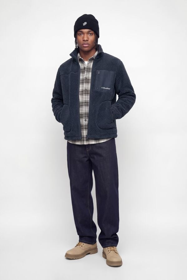Jack & Jones Forro polar em poli&eacute;ster cinzento