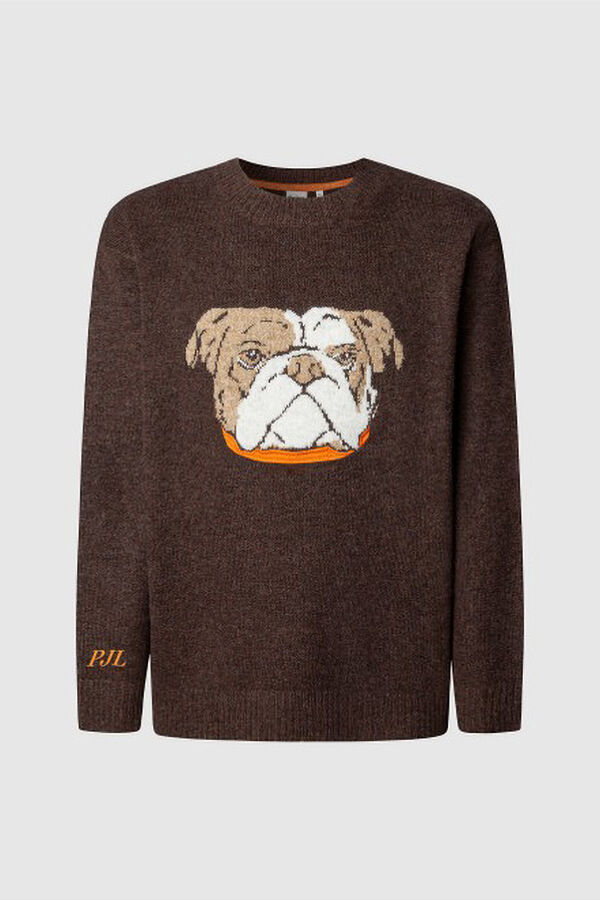 Pepe Jeans Camisola de malha Phelan castanho