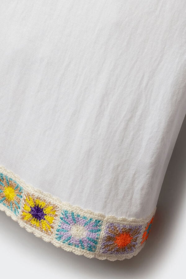 Springfield Kids Blusa em crochet colorida para menina branco