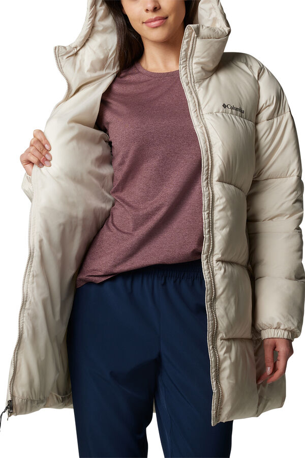 Columbia Jaqueta feminina com capuz e capuz Columbia Puffect™ II bege