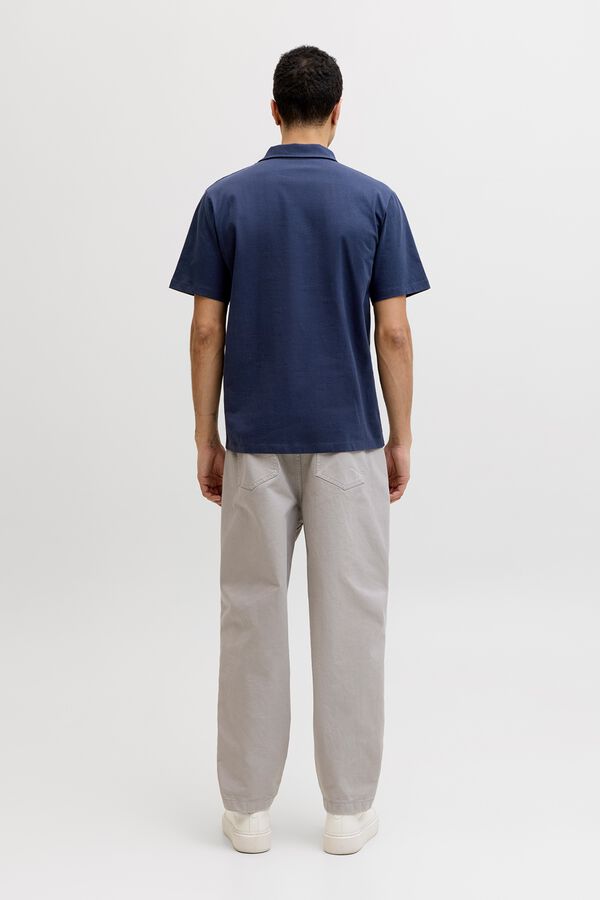 Jack & Jones Polo regular fit em algod&atilde;o azul