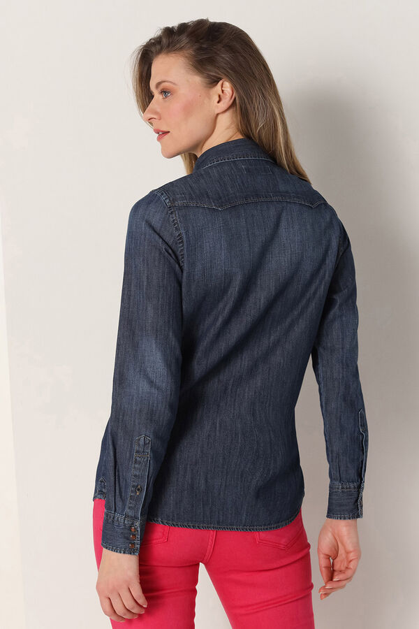 Lois  Camisa Texana azul