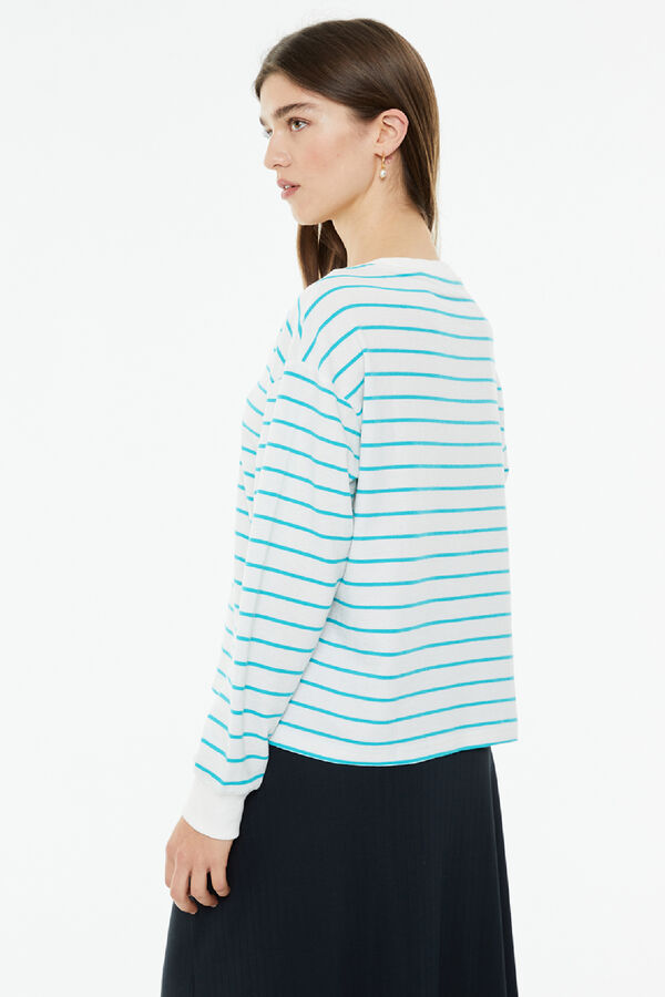 System Action Sweatshirt gola redonda azul