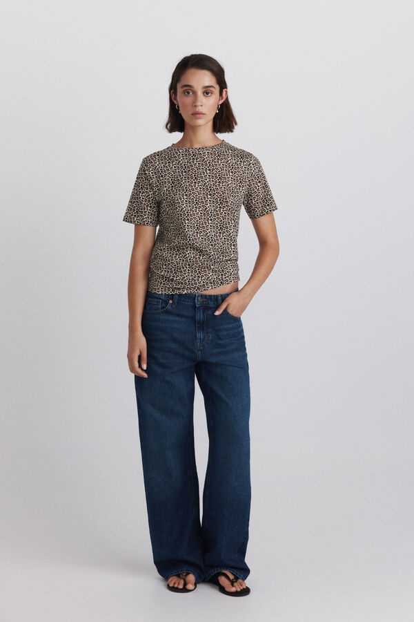 Springfield T-shirt estampado animal branco
