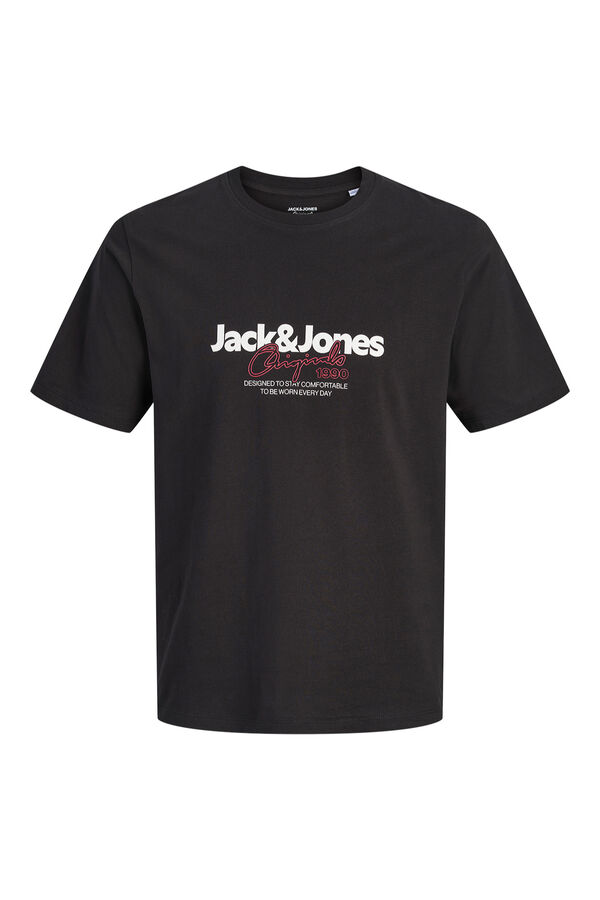 Jack & Jones PLUS Logo short sleeve T-shirt black