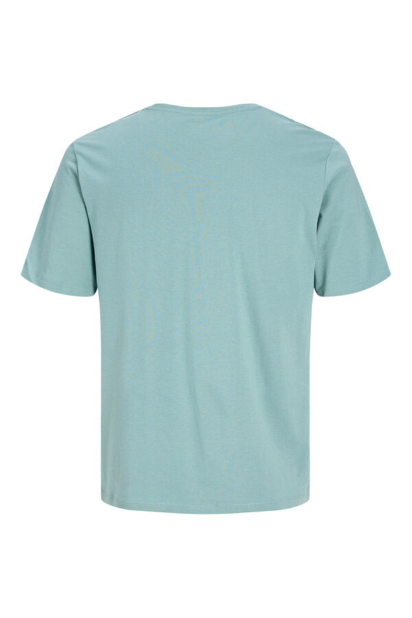 Jack & Jones T-shirt regular bordada azul