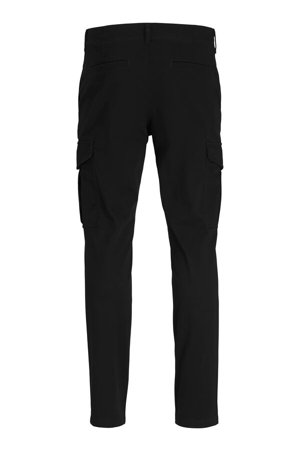 Springfield Pantalón cargo slim fit negro