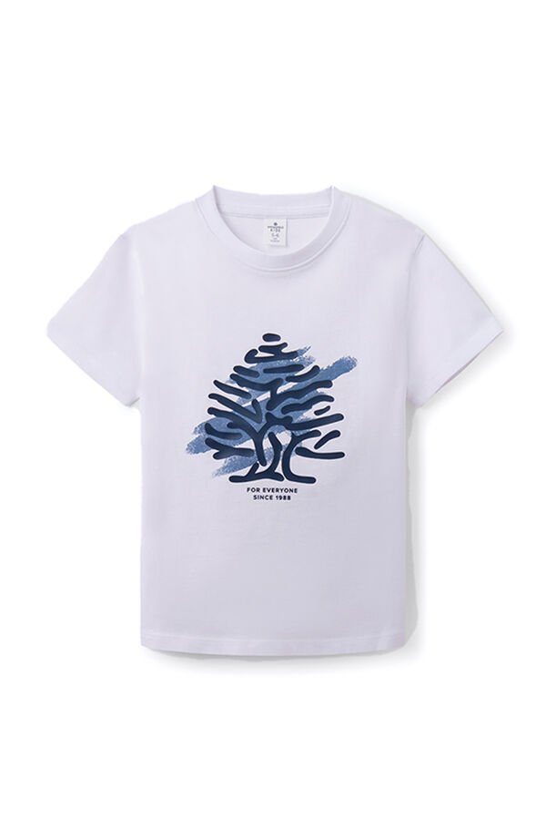 Springfield T-shirt árvore menino branco