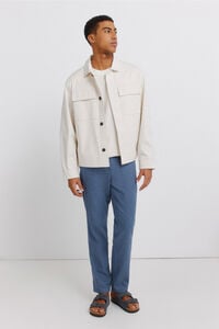 Springfield Pantal&oacute;n estructura lino comfort slim fit