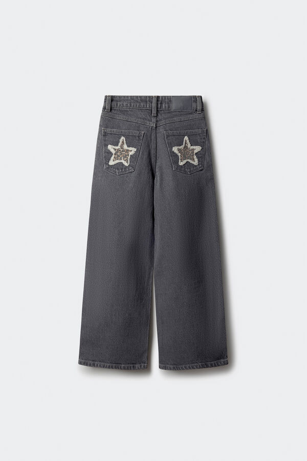 Springfield Kids Garota Estrela do Jeans cinzento