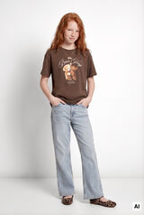 Springfield Kids T-shirt de manga curta "Bear Hug" menina cru