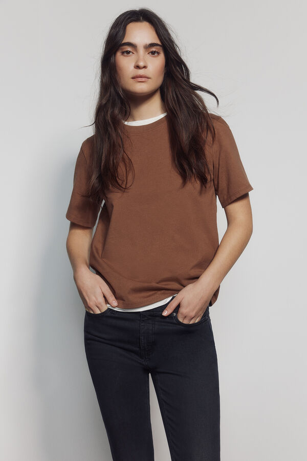 Springfield Cal&ccedil;as jeans slim cropped preto