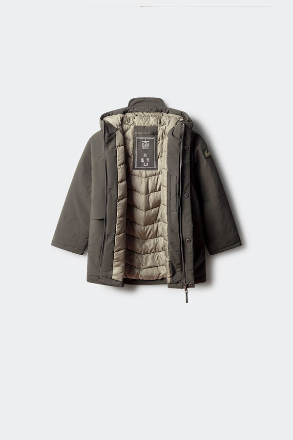 Springfield Kids Parka marrom para criança estampado