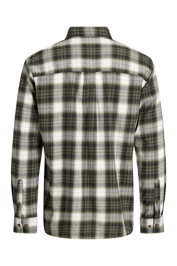 Jack & Jones PLUS Camisa de flanela de manga comprida verde