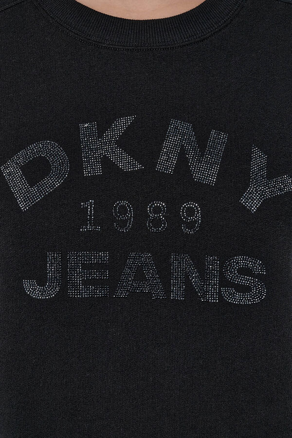 DKNY Sweatshirt com logo DKNY preto