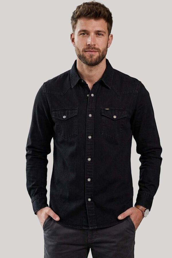 Lois Camisa de ganga preto