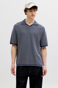 Jack & Jones Polo em malha relaxed fit em algod&atilde;o