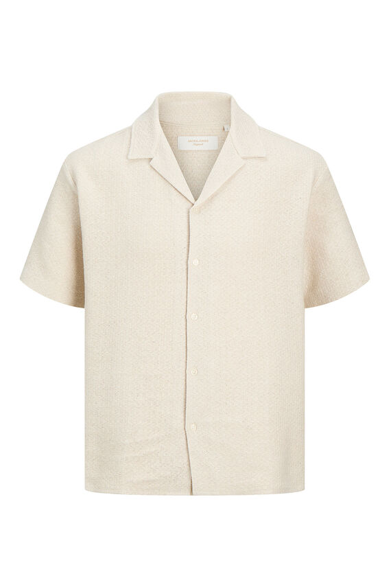 Camisa manga corta tejido plano