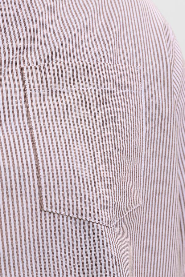 Jack & Jones PLUS Camisa Oxford de manga comprida estampada rosa