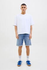 Jack & Jones regular fit denim Bermuda shorts blue