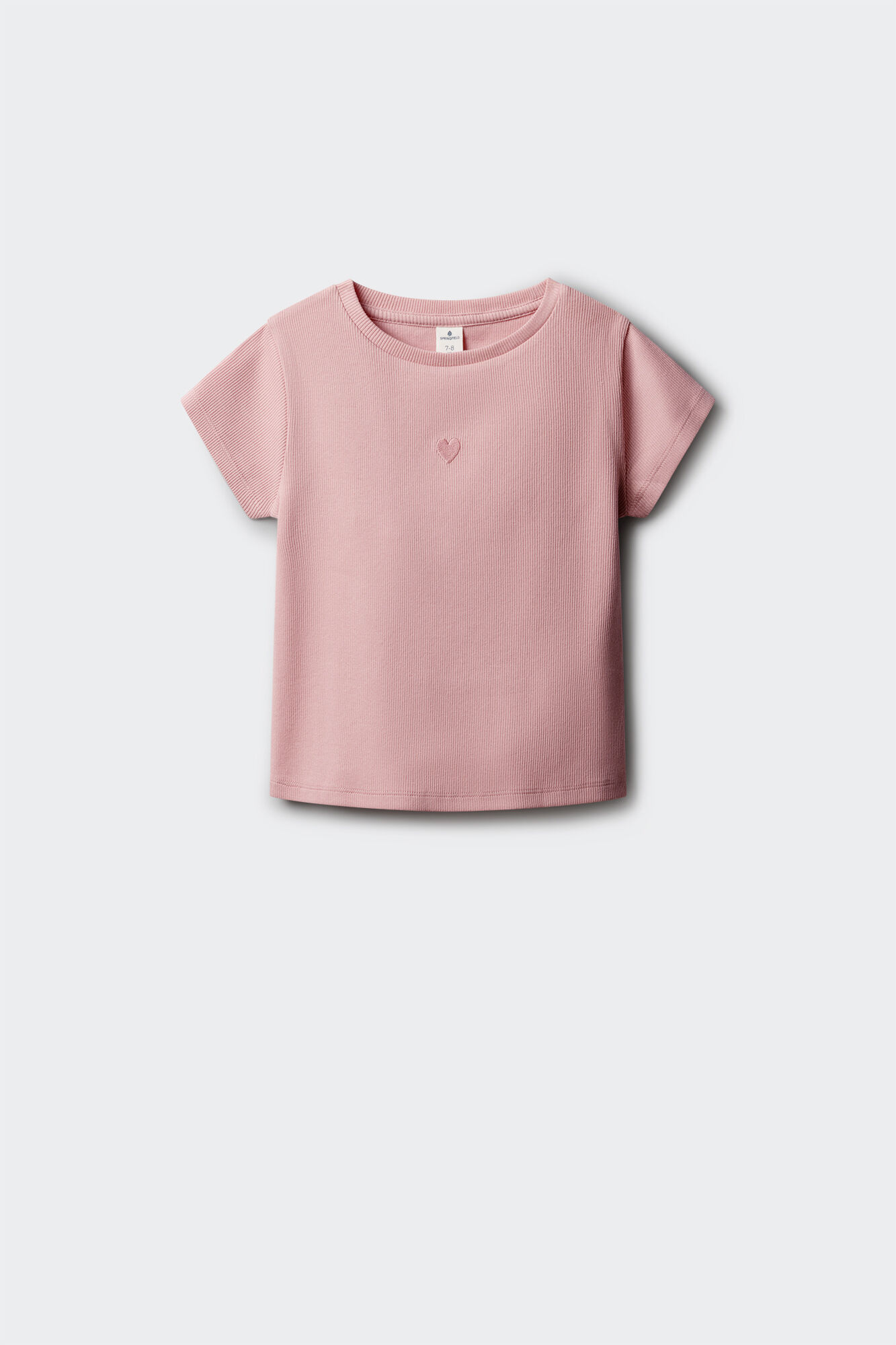 Springfield Kids T-shirt manga curta canelada para menina