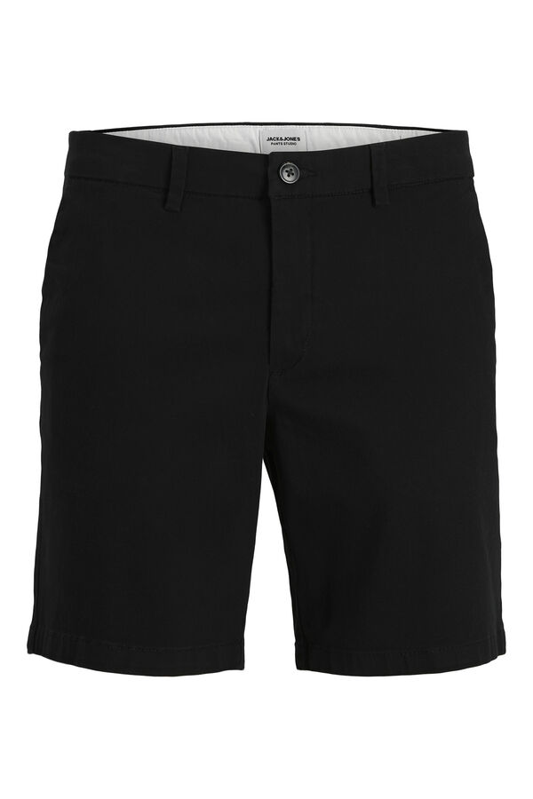 Jack & Jones PLUS Slim fit chino Bermuda shorts black