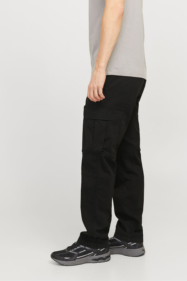 Jack & Jones Calça cargo com ajuste relaxado  preto